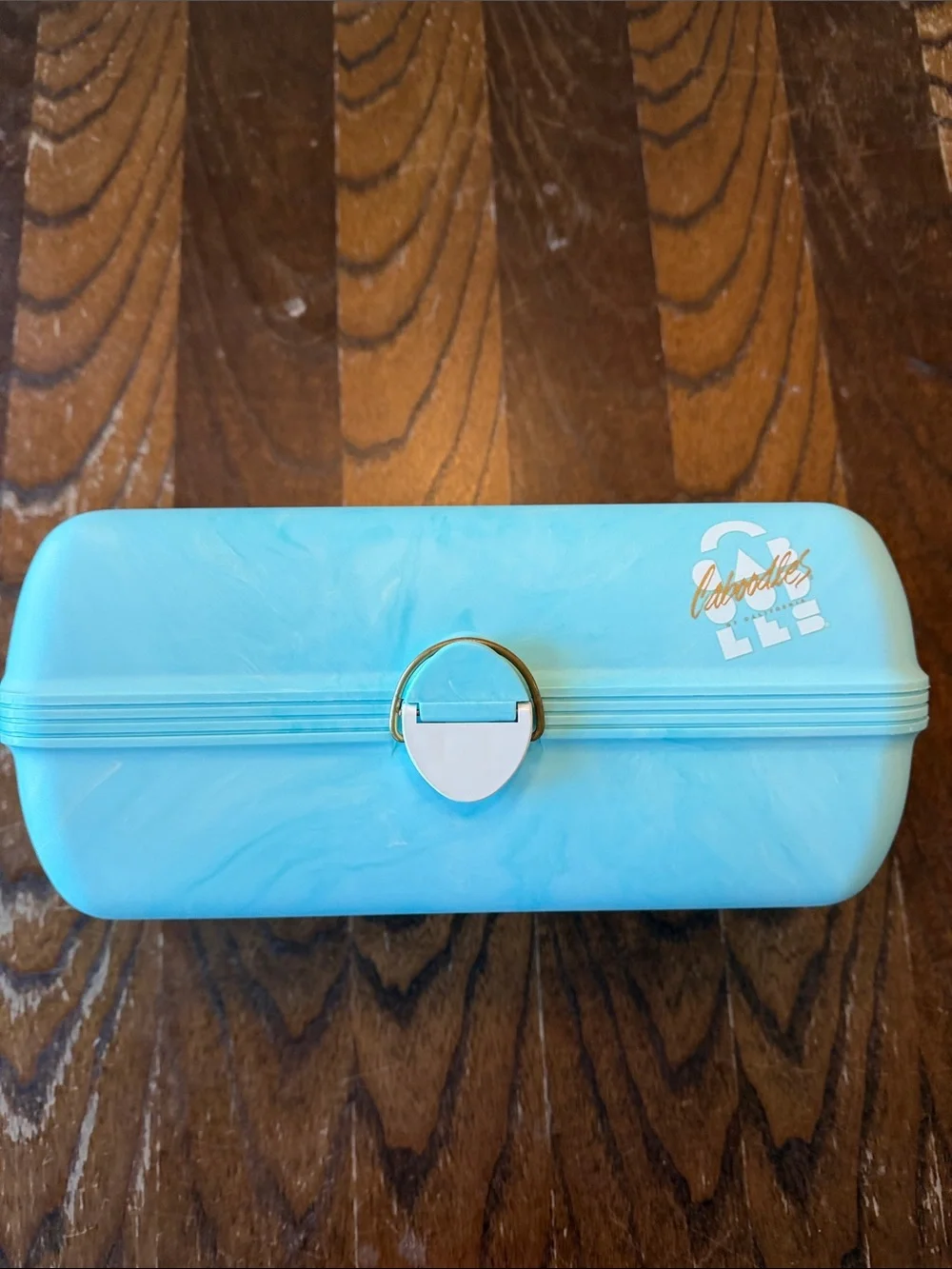 80s Caboodles Light Blue Makeup Organizer Case- Limited addition and unused.